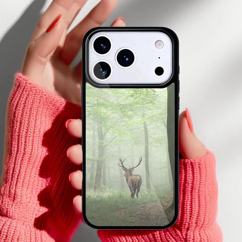Stag Bull Moose Reindeer Deer Phone Case for iPhone 17 Air 16e 15 14 13 Pro Max Back Cover for 12 11 Pro Coque