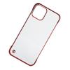 Capa de Celular Rígida de PC Galvanizada para Iphone 12 Meia Borda Transparente