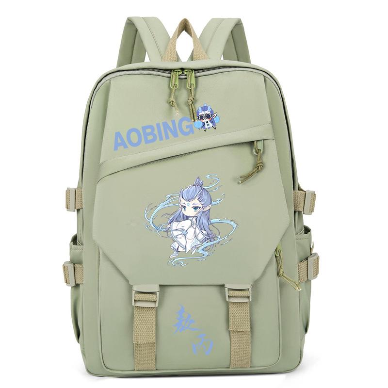 2025 High-value and large-capacity Aobing surrounding Nezha 2 printing leisure students to reduce the burden of schoolbags and backpacks