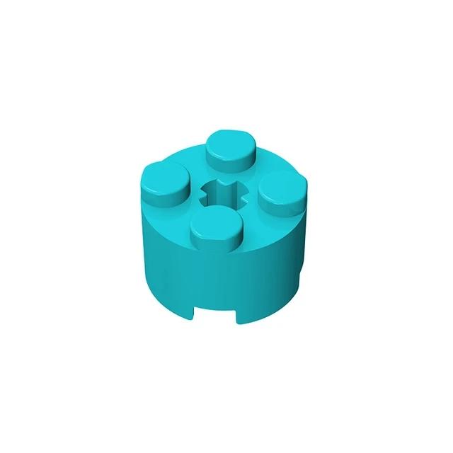20Pcs MOC Parts 3941 6143 Brick Round 2 x 2 with Axle Hole Compatible Bricks DIY Assmble Building Blocks Particle Kid Toy Gift