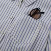 Women's Striped Lapel Long Sleeve Shirt