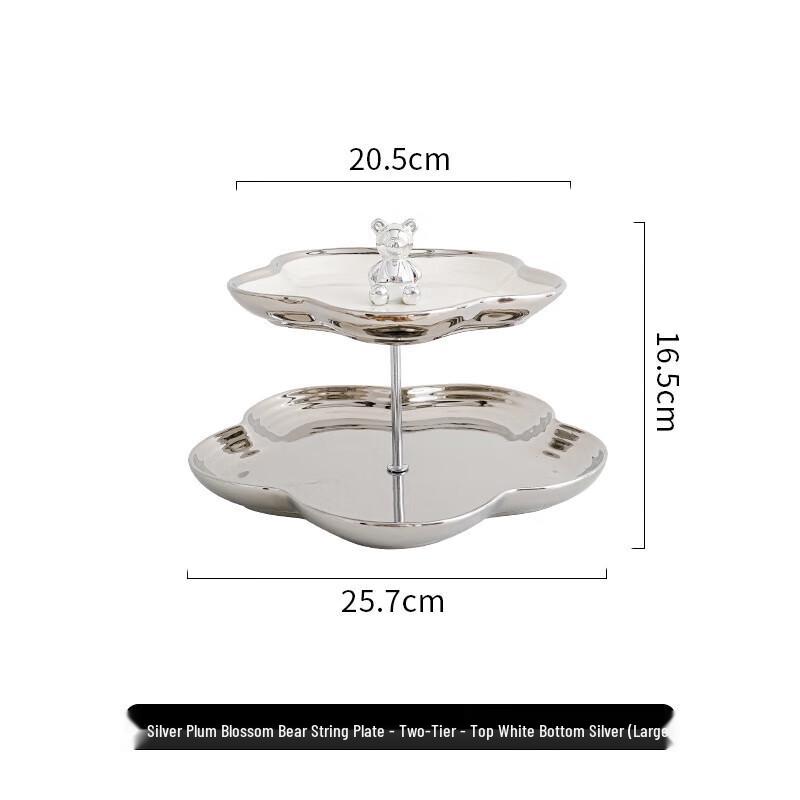 Huihuang Nordic Ceramic Tiered Fruit & Dessert Stand