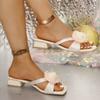 Fashion Women Sandals Decorations Flower Shoes Women Vacation Style Butterfly Sandals Lightweight Designer Heels Women Zapatos De Mujer