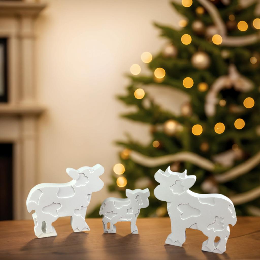 3D Kühe Formen Ornamentformen Handgemachte Tier Silikonform Kerzenformen Seifenformen Gussformen für Heimdekorationen