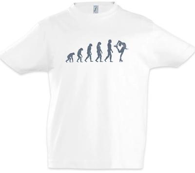 Eiskunstlauf Evolution Jungen T-Shirt Lustiger Läufer Trainer Coach Sport Sport