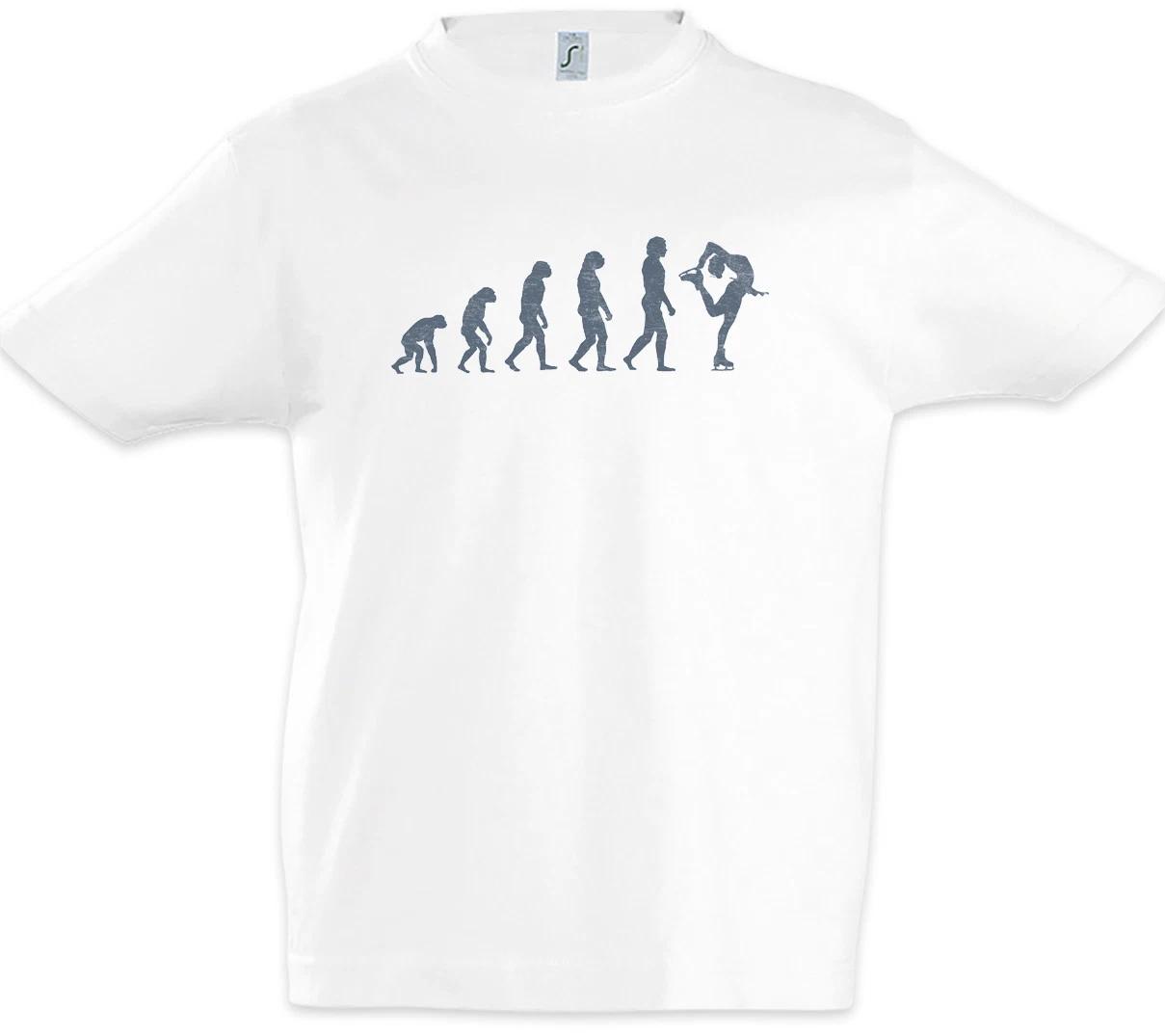 Figure Skating Evolution Boys T-Shirt Fun Skater Trainer Coach Sports Sport 110