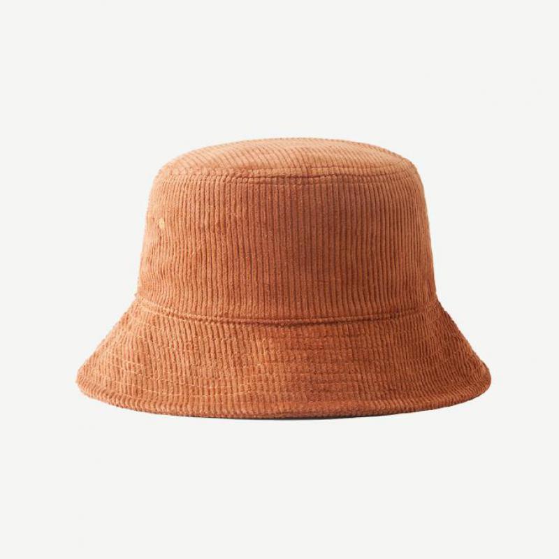 Bucket Hat Men Women Autumn Winter Corduroy Women's Bucket Hat Fisherman Cap Solid Color Casual Simple Sunshade Official-website