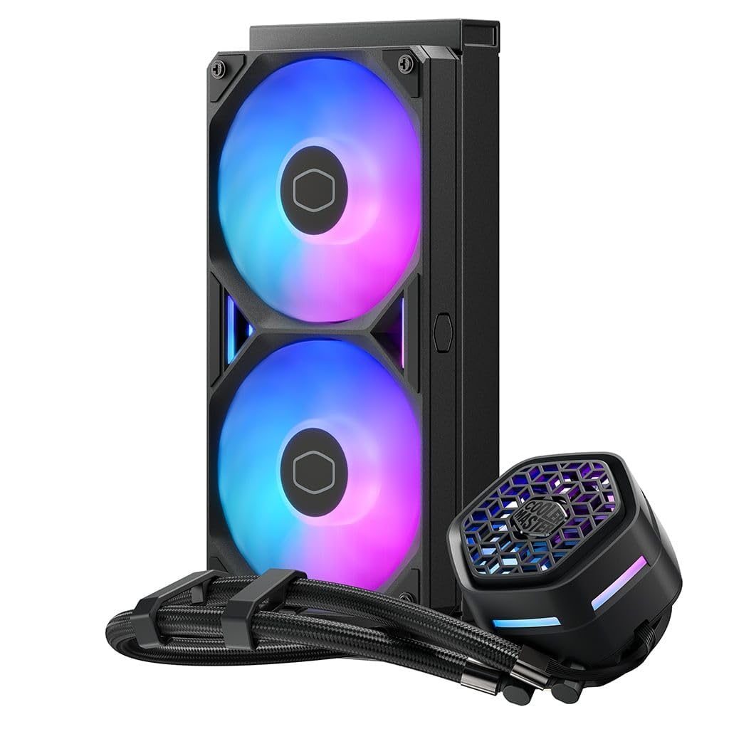Cooler Master Ml 240 Atmos Ii Vrm Fan Argb 240mm Water Cooling Cpu Cooler Black 