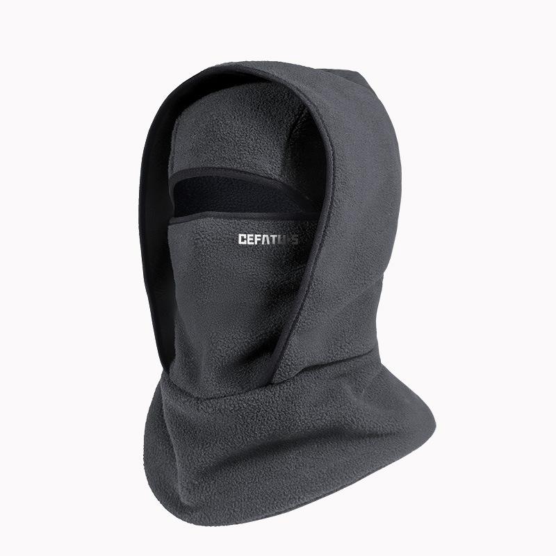 Outdoor Autumn and Winter Season Warm One-piece Hat, Two-layer Hat Design, Balaclava Hat, Can Be Used with Helmets, Unisex