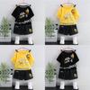Stylish Summer Short Sleeve Set For Boys Featuring Cute Cartoon Duck Design Ideal For Ages 3 To 8