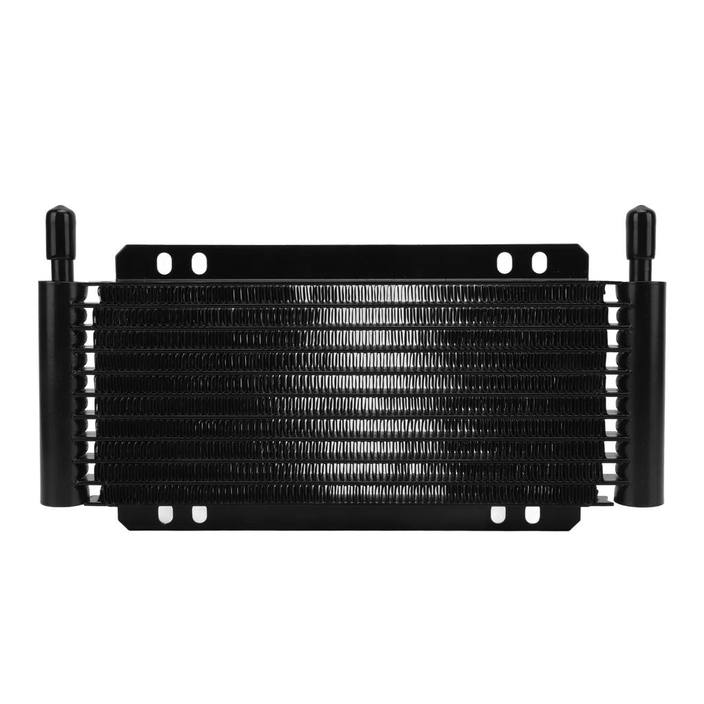 Black Aluminium Oil Cooler 11 Row Transmission Cooler for Pick Up Trucks Vans Travel Trailers