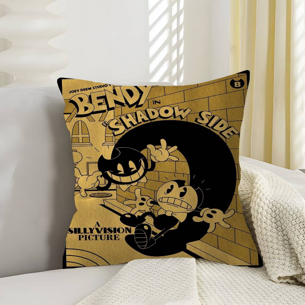 BBendy AAnd The IInk MMachine Decorative Room Aesthetics Pillow Case Home Decor Bedroom Sofa Bed Couch Pillow Cover x