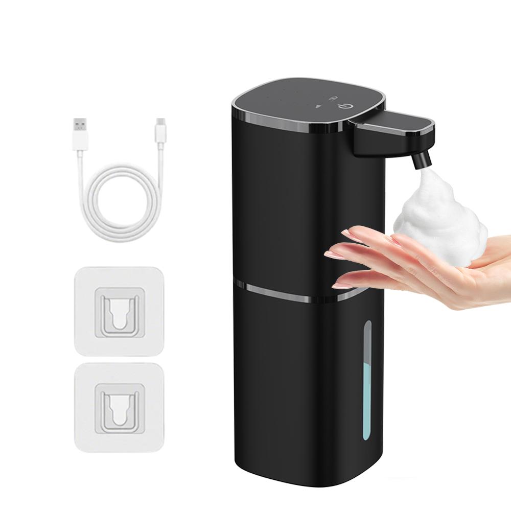

400ML Light Display Wall-Mounted Or Desktop 4-Levels Adjustable Induction Infrared Electric Automatic Smart Sense Soap Dispenser