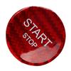 Engine Start Stop Button Switch Cover Carbon Fiber Ignition Starter Switch Sticker Replacement for Peugeot 408 308S 508