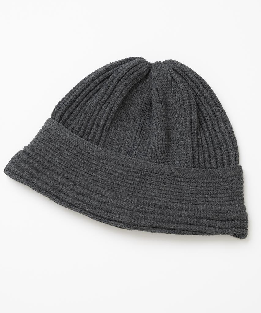 MILLO WOMEN Ribbed Loose Fit Beanie [Charcoal Gray]