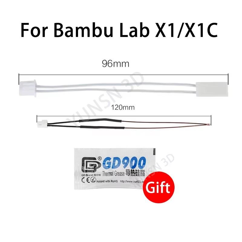 Upgrade Hotend For Bambu Lab X1/X1C Hot End For Bambulab P1P/P1S Hardened Steel Nozzle 0.2/0.4/0.6/0.8mm 3D Printer Parts