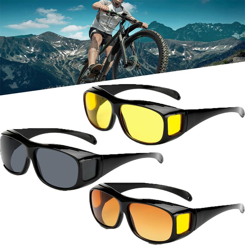 Okulary przeciwsłoneczne do samochodu do jazdy nocnej, gogle ochronne, okulary do jazdy nocnej, unisex, ochrona UV, akcesoria do wnętrza