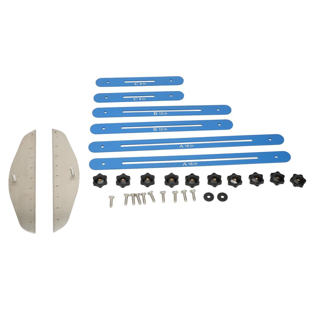 Stair Treads Gauge Template Tool Adjustable Angle Stair Jig and Measuring Tool for Cutting Perfect