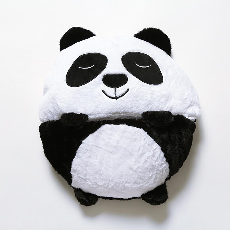 Cartoon Owl Shark Unicorn Panda Pattern Foldable Flannel Children Bag Sleeping