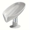 1PC Elegant Leaf Soap Holder Drains Powerful Adsorption Enhances Bathroom Decor and Keeps Soap Dry