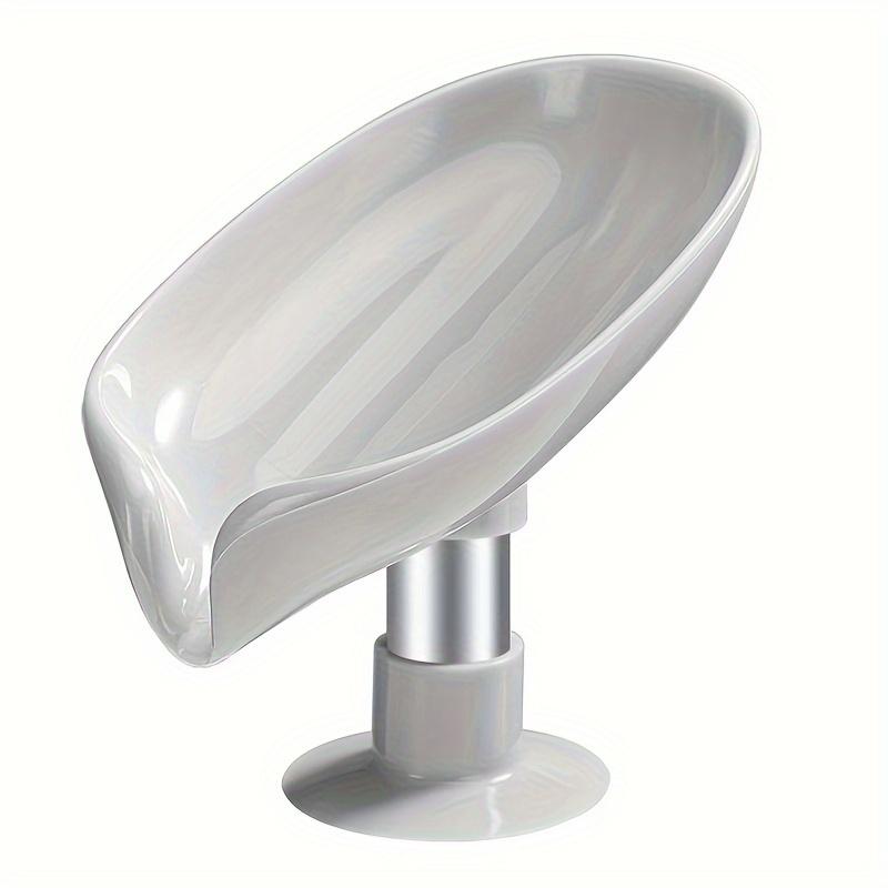 1PC Elegant Leaf Soap Holder Drains Powerful Adsorption Enhances Bathroom Decor and Keeps Soap Dry