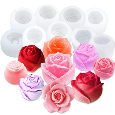 Rose Flower Silicone Mold Ice Cube Fondant Chocolate Cake Jewelry Making Tool