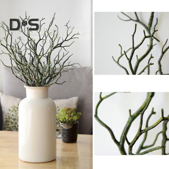 1 Stück 35 cm künstlicher Zweig aus Kunststoff, getrocknete Pflanze, für Zuhause, Hochzeit, Party, Dekoration
