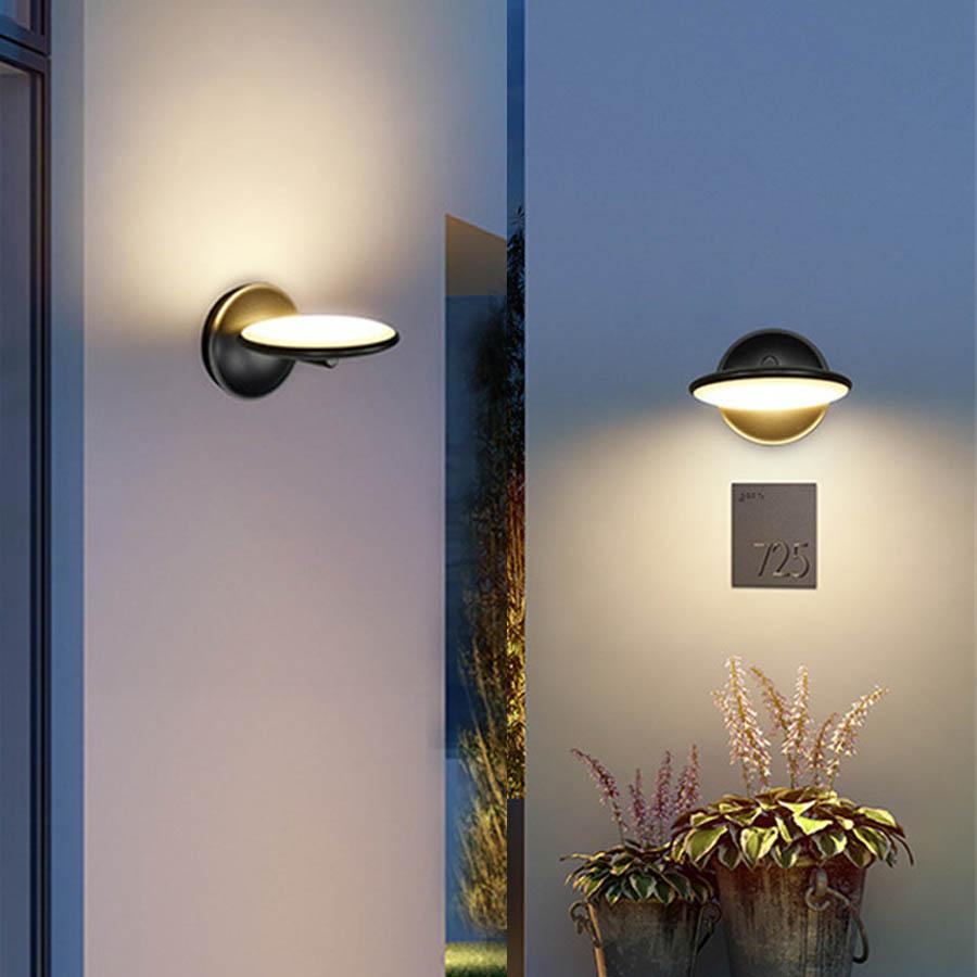 12W Waterproof Adjustable LED Wall Lamps Outdoor Aluminum Garden Wall Sconce Patio Front Door Entryway  Exterior Wall Lamps