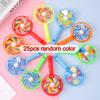 25/50 Stück Mini-Pfeife Windmühle Kunststoff-Windmühle Handheld Foto-Requisiten Partyzubehör Niedliche Cartoon Festival Geschenke TMZ