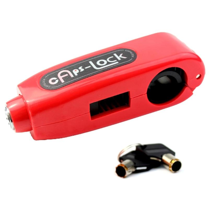 

Motorcycles Brake Lock Throttle Accelerator Grip Locks Scooter Handlebar Safety червоний