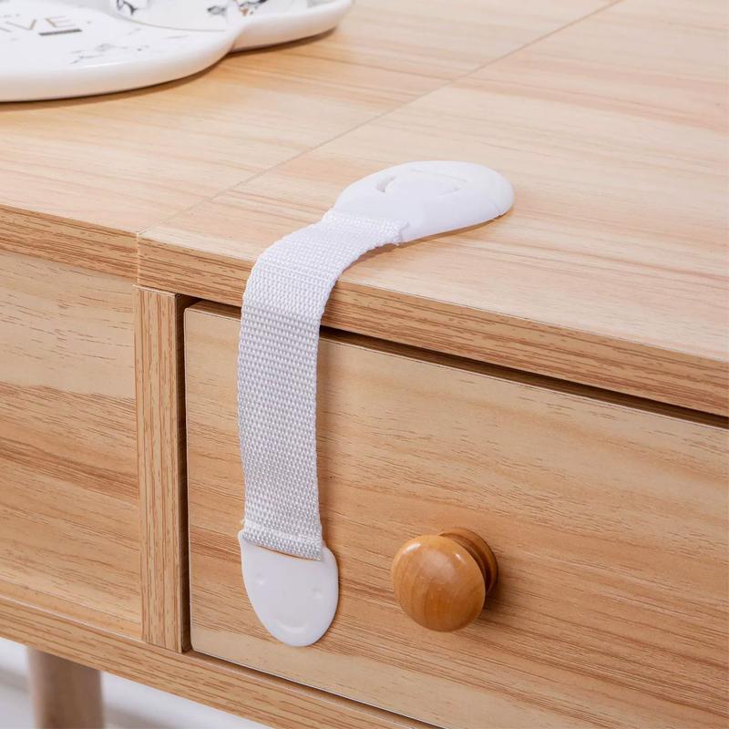 10/20Pcs Baby Safety Latch Drawer Webbing Safety Lock Multifunctional Protection Cloth Belt Lock Drawer Lock Cabinet Door Locks