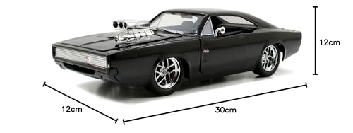 JADA TOYS 1/24 Scale Fast & Furious Diecast Car: DOM'S 1970 DODGE CHARENGER R/T