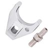 Chrome Billet Aluminum Distributor Clamp Hold Down with Screw Replacement for Chevy SBC BBC SB BB HEI Electronic