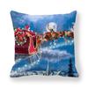Weihnachts-Niedliche-Katzen-Serie Digitaldruck Kurzer Plüsch Kissenbezüge Dekorativ für Auto Sofa Büro Kissenbezug Haushaltswaren