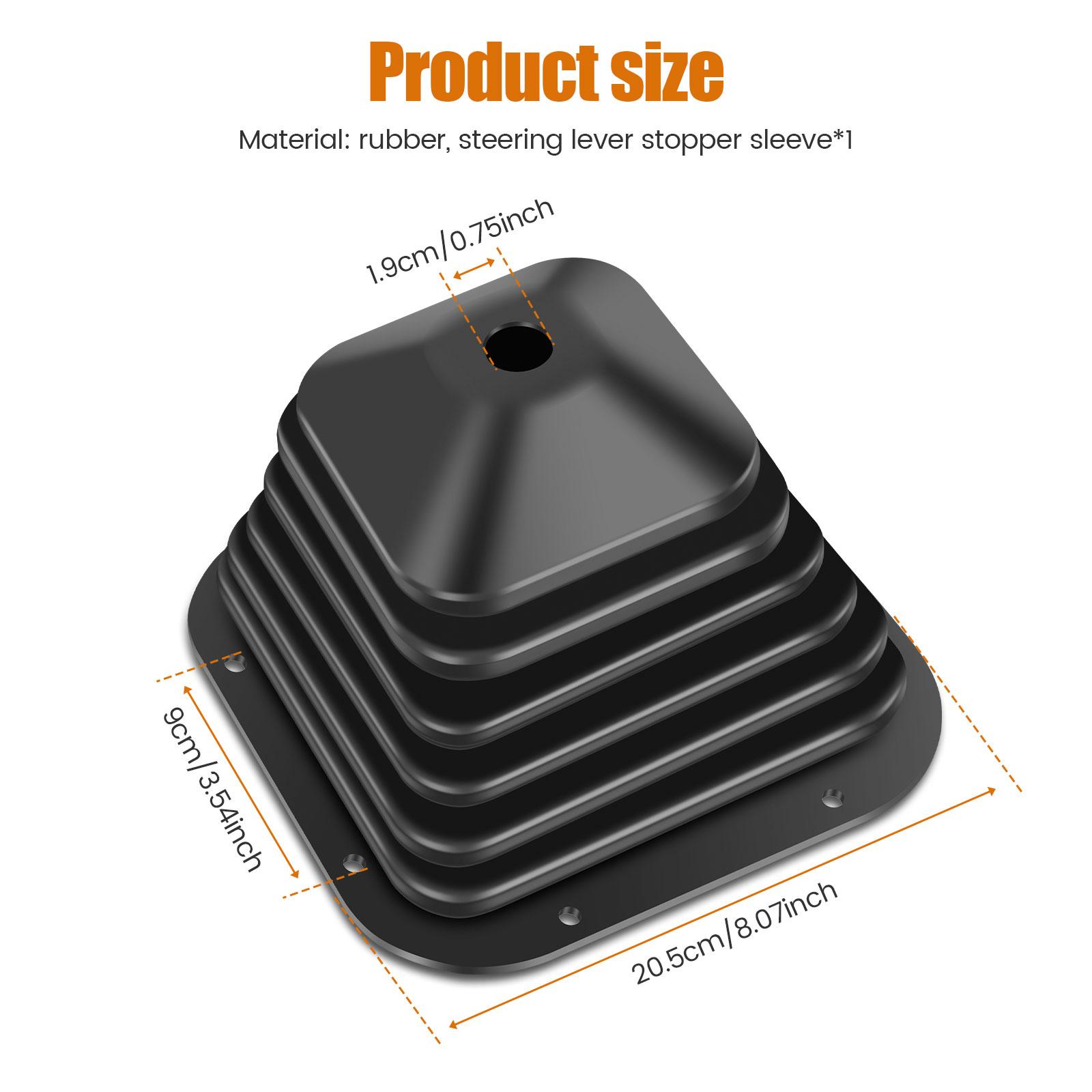 

Rubber Car Gear Shift Transmission Shift Boot Cover Fit Automatic Manual Rubber Fabric Corrugated Dust Cover for Kenworth чёрный