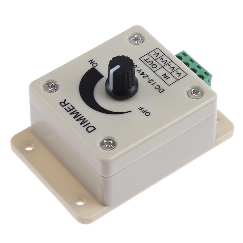 2x Manual Dimmer Switch For LED Strip Light Lamp Dimming Controller DC12V-24V 8A