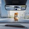 Car Rear View Mirror Decoration, 2 Keychain, 2D Acrylic, Ball Chain, Belly Stomach, Stuffed