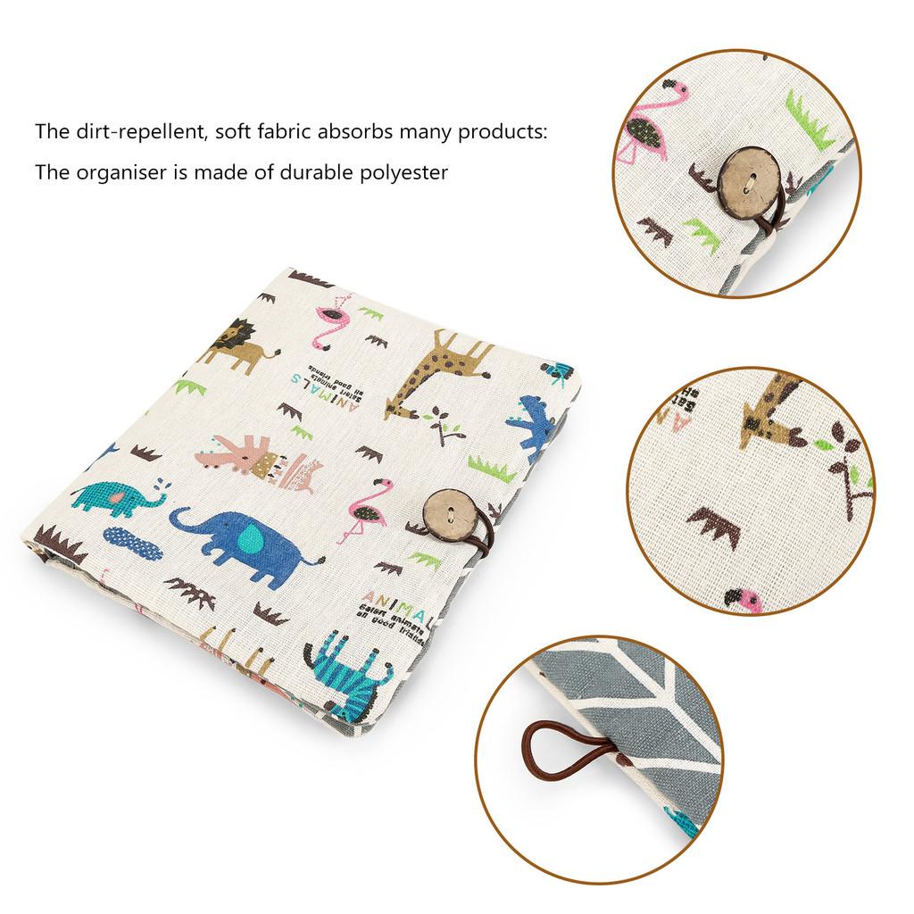 Baby Diaper Storage Bag With Multifunctional Cotton Linen For Travel And Organization