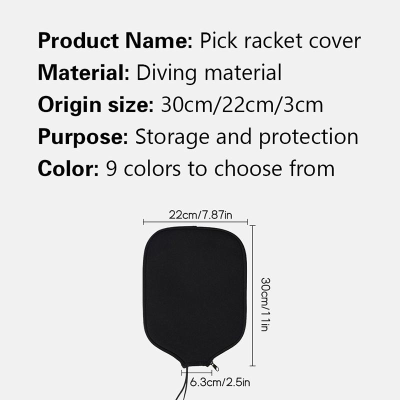 Rukáv na raketu na pickleball, chránič rakety, batoh, kryt na raketu, zip pro sportovní trénink a trénink