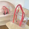 Tote Shoulder with Zipper Closure Transparent Luggage Organziers for Games Vacation