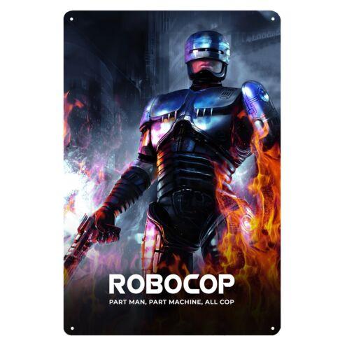 sRobocop Paul Verhoeven Scifi Retro Movie Metal Poster Tin Sign xcm Plaque 20x30cm（7.8x11.8inch）