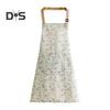 One Size Cooking Apron Large Pocket Durable Women Floral Printed Wipe Hand Kitchen Apron