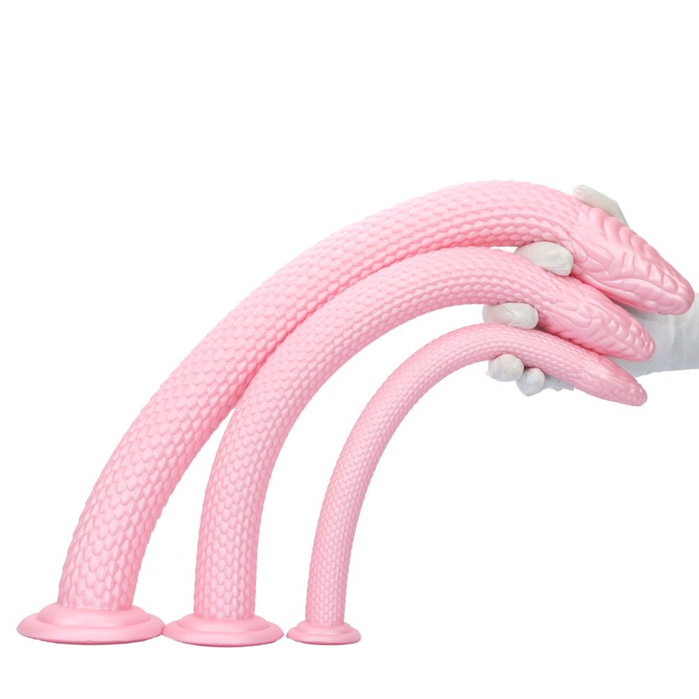 Super Large Snake Head Anal Plug with Suction Cup for Long-Term Wear and Deep Self-Stimulation