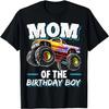 Mom of the Birthday Boy Monster Truck Birthday Novelty Gift T-Shirt