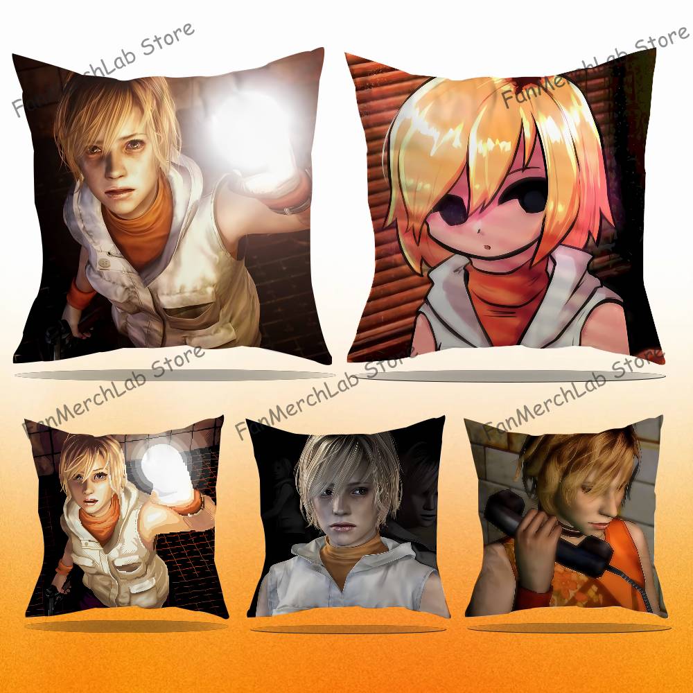 HHeather Mason SSilent Hill 3 Pillow Case Plush Fabric Soft Pillowcase Double Sided Print Sofa Cushion Cover Throw