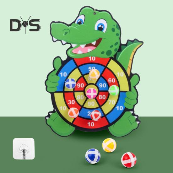 Țintă cu Animale pentru Copii Minge Lipicioasă Sigură Distracție în Interior/Exterior Joc de Coordonare Concentrare Jucărie Cadou pentru Petrecere în Familie