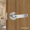 European Style Stainless Steel 304 Three-Bar Lever Privacy Door Lock for Bathroom