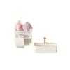 Miniature Dollhouse Bathroom Washbasin Storage Shelf Model Accessories