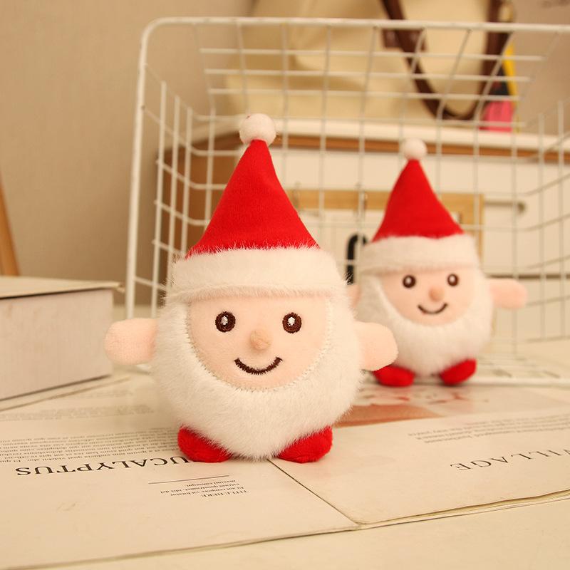 Cute Santa Pendant Plush Toy Girl Bag Pendant Christmas Doll Rag Doll Children's Gift