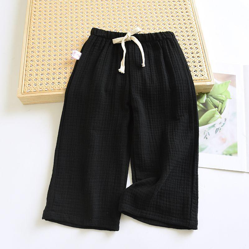New Children's Summer Thin Cotton Gauze Sleeping Pants Children's Pants Home Mosquito Repellent Pants